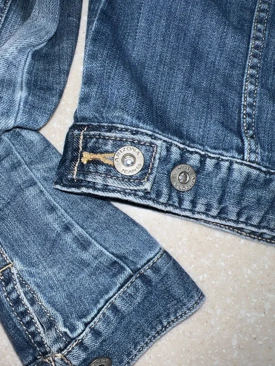 Arizona Jean Company Medium Blue Washed Denim Jacket - Picture 8 of 8
